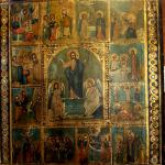  Zmartwychwstanie i 12 Świąt,temp/deska,Rosja k.XIXw.31x26,5cm